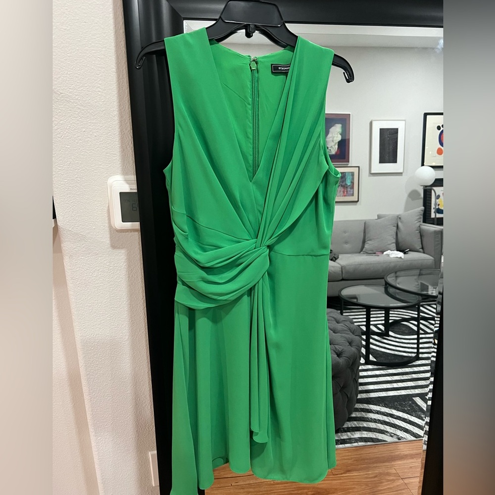 BCBG MaxAzria Green twist dress
